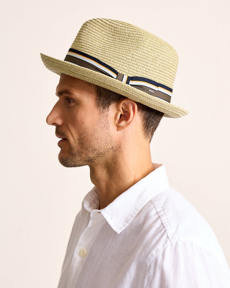Caden Braided Fedora Hat - Driftwood