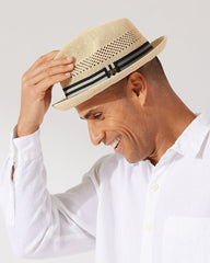 Berle Packable Braid Hat - Vanilla