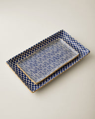 Terrafirma Medium Dot Stacking Tray - Cobalt