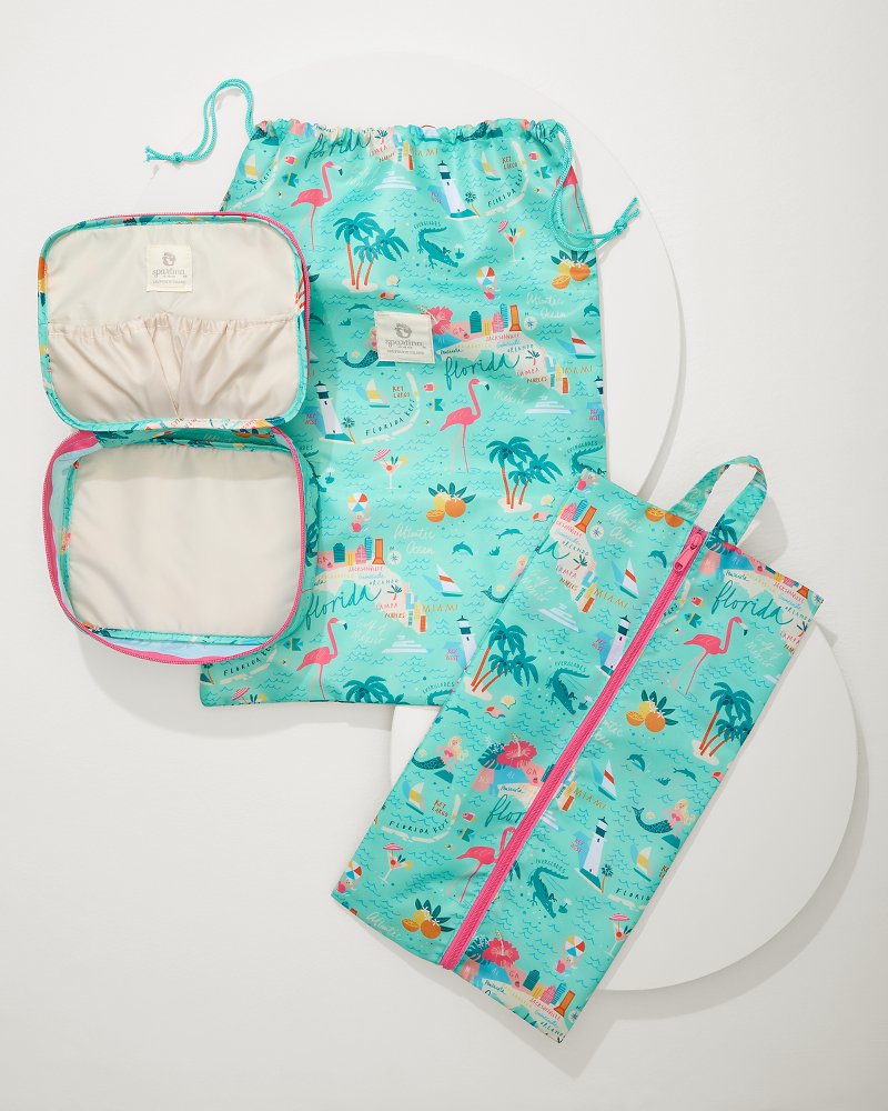 Spartina Greetings from Florida Packing Cube 6-Piece Set - Florida