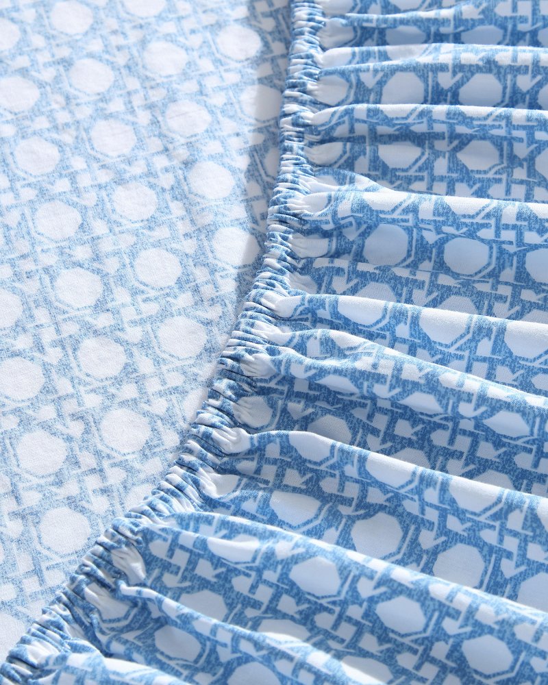 Diamond Isle 4-Piece King Sheet Set - Blue