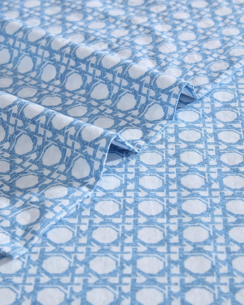 Diamond Isle 4-Piece King Sheet Set - Blue