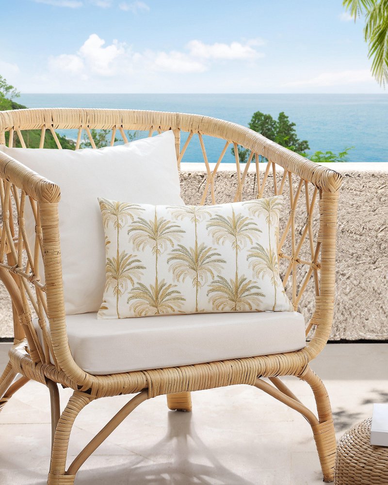 Island Estate Santiago Embroidered Decorative Pillow - Ochre