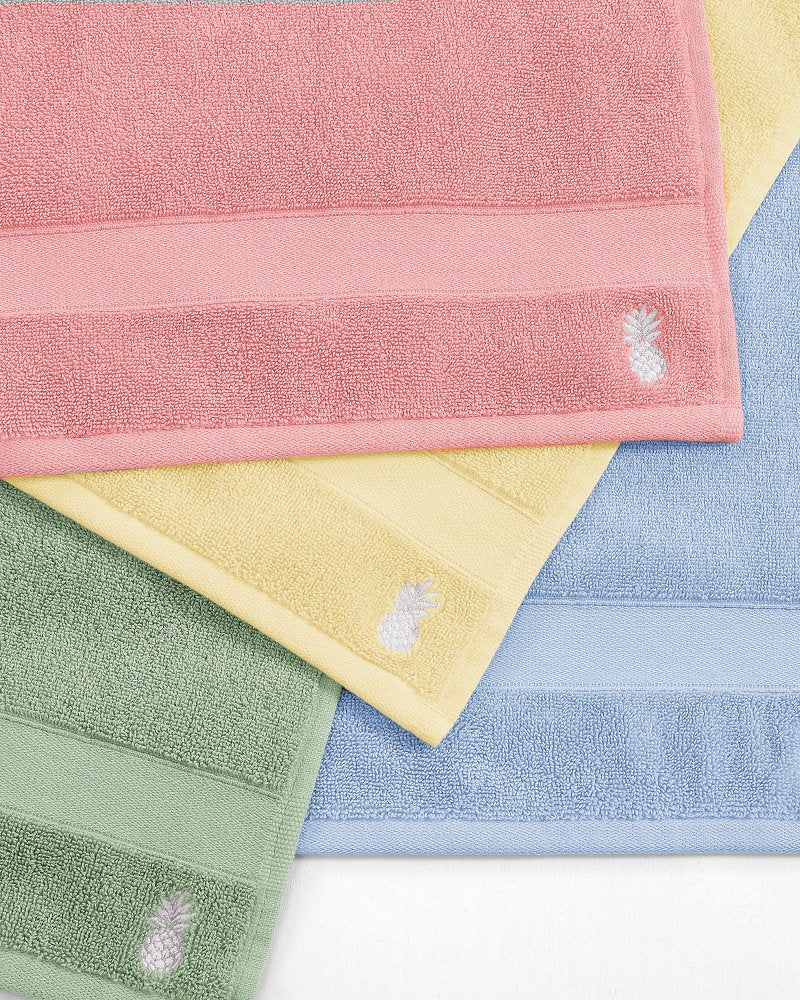 Pineapple Bay 6-Piece Bath Towel Set - Canary Yellow