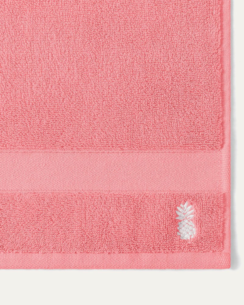 Pineapple Bay 6-Piece Bath Towel Set - Flamingo Pink