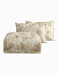 Palm Paradise Reversible 3-Piece Full/Queen Comforter Set - Sage Green