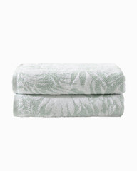 Lago Palm 2-Piece Bath Towel Set - Coconut