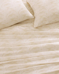 Island Estate All Over Palms 4-Piece King Sheet Set - Golden