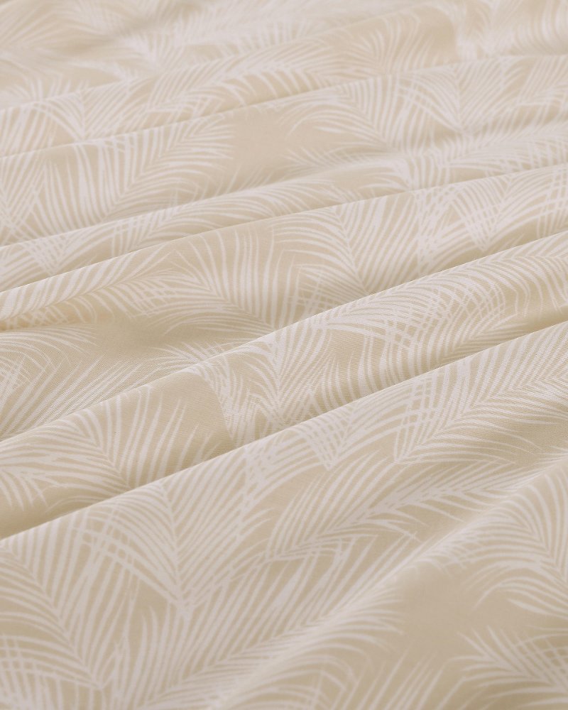 Island Estate All Over Palms 4-Piece King Sheet Set - Golden