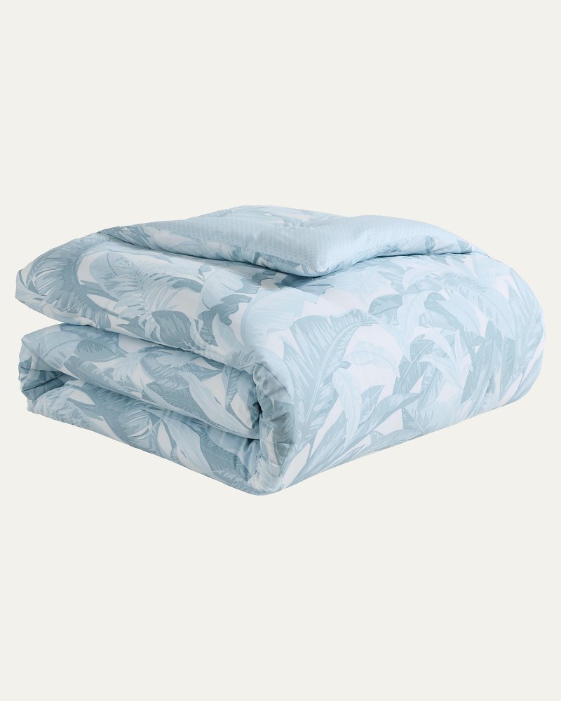 Palm Serenity Reversible 5-Piece King Comforter Set - Blue