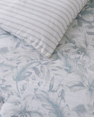 Orchid Bay Reversible Full/Queen 3-Piece Comforter Set - Soft Blue