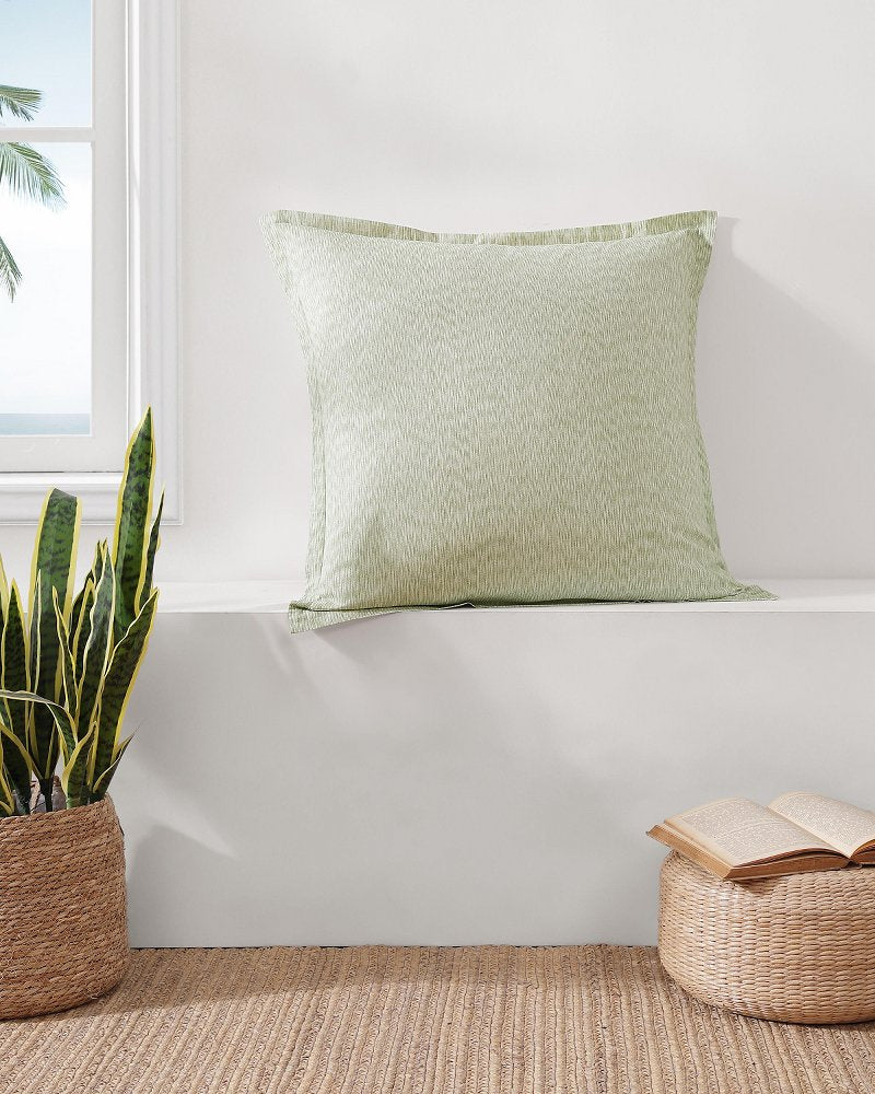 Palm Paradise Euro Sham - Sage Green