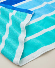 Seaside Ombré Woven Oversized  Beach Towel - Multicolor