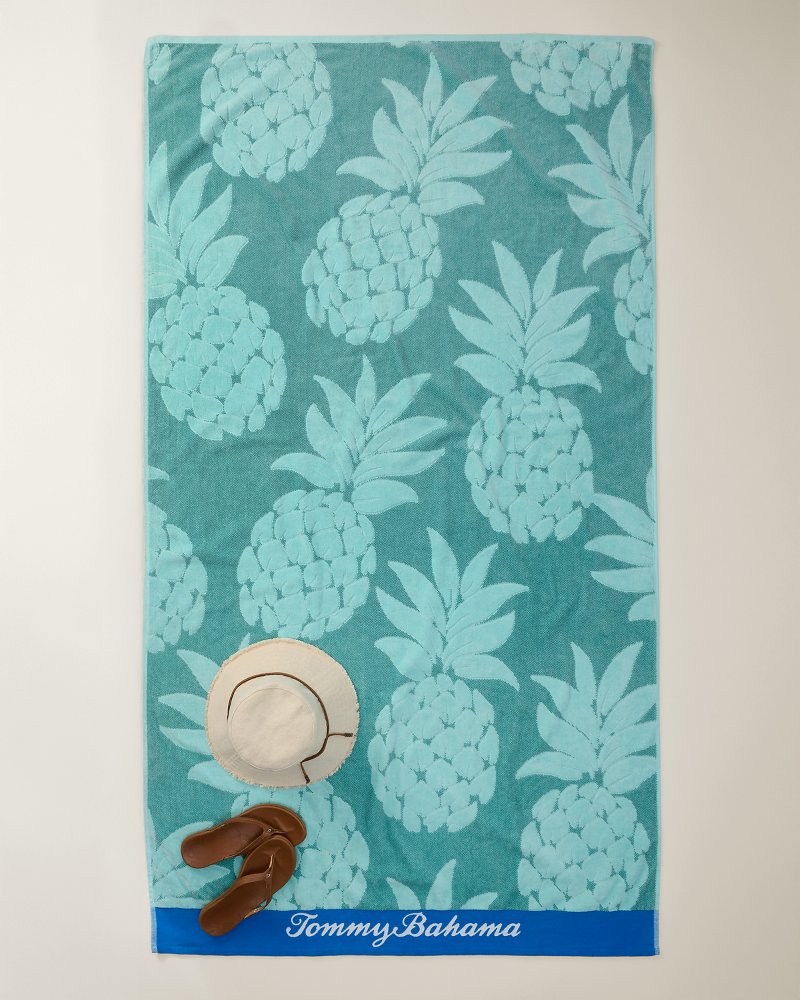 Pineapple Mix Woven Oversized Beach Towel - Multicolor