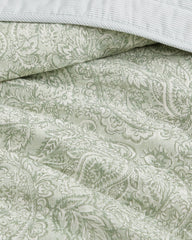 Caicos Isle Reversible 3-Piece Full/Queen Quilt Set - Spring Green