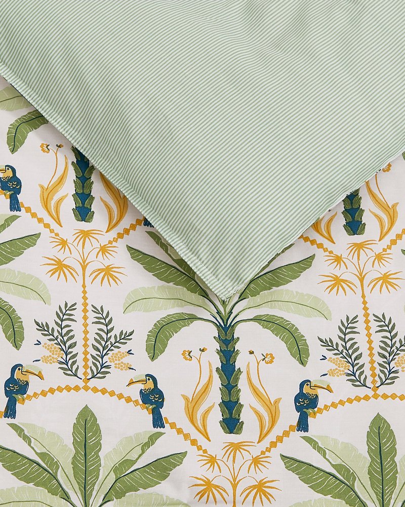 Mystic Palms Reversible 3-Piece Full/Queen Comforter Set - Multicolor