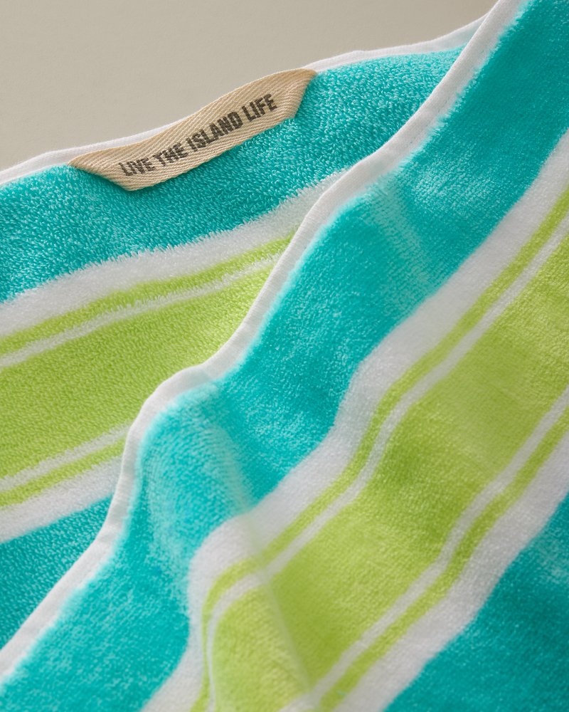 Tidebound Strip Woven Oversized Beach Towel - Multicolor