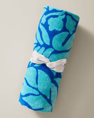 Marine Jungle Woven Oversized Beach Towel - Multicolor