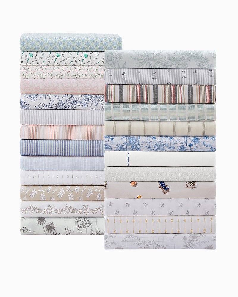 Boardwalk 4-Piece Queen Sheet Set - Blue