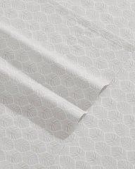 Line Palms 4-Piece King Sheet Set - Stone Grey