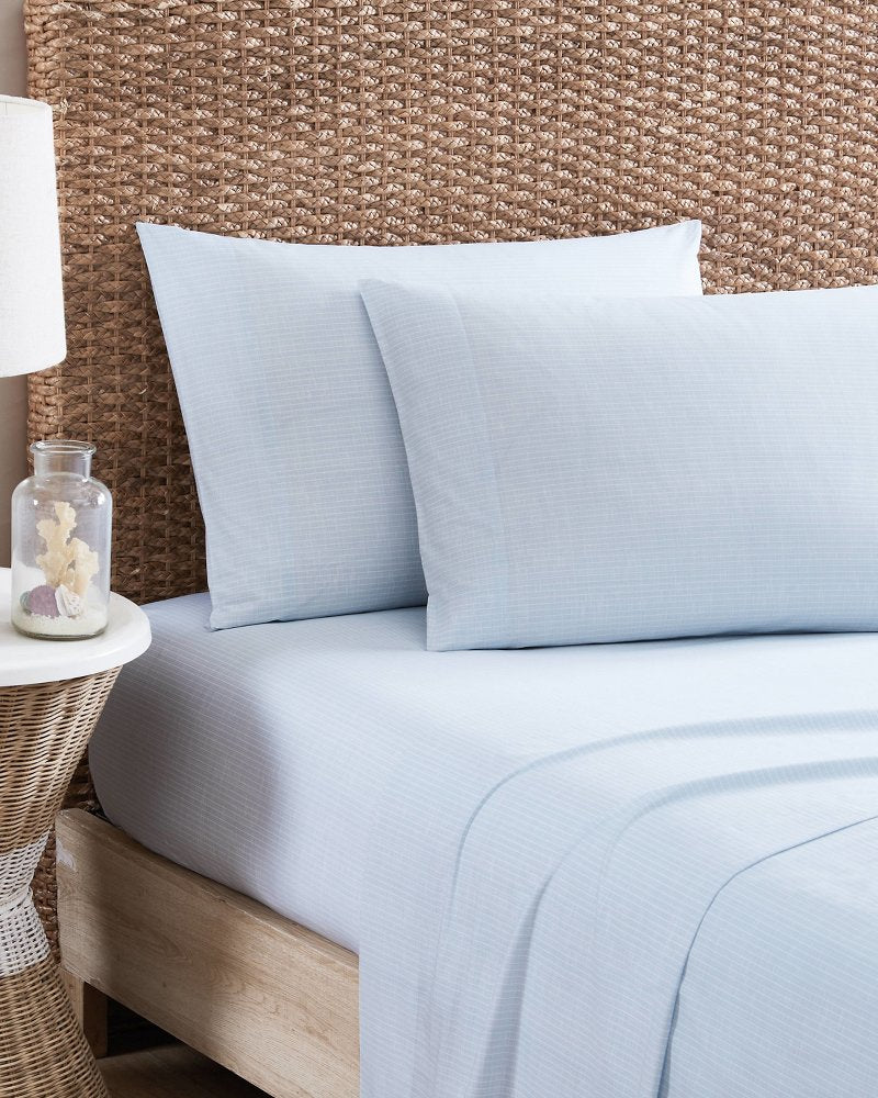 Ala Moana Stripe 3-Piece Twin Sheet Set - Ocean