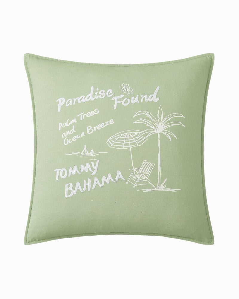 Paradise Found Green Decorative Pillow - Green