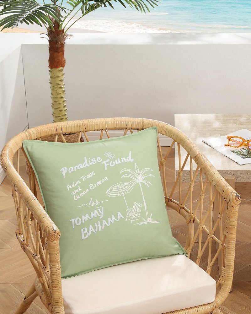 Paradise Found Green Decorative Pillow - Green