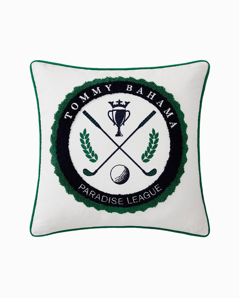 Paradise League Decorative Pillow - Green/White