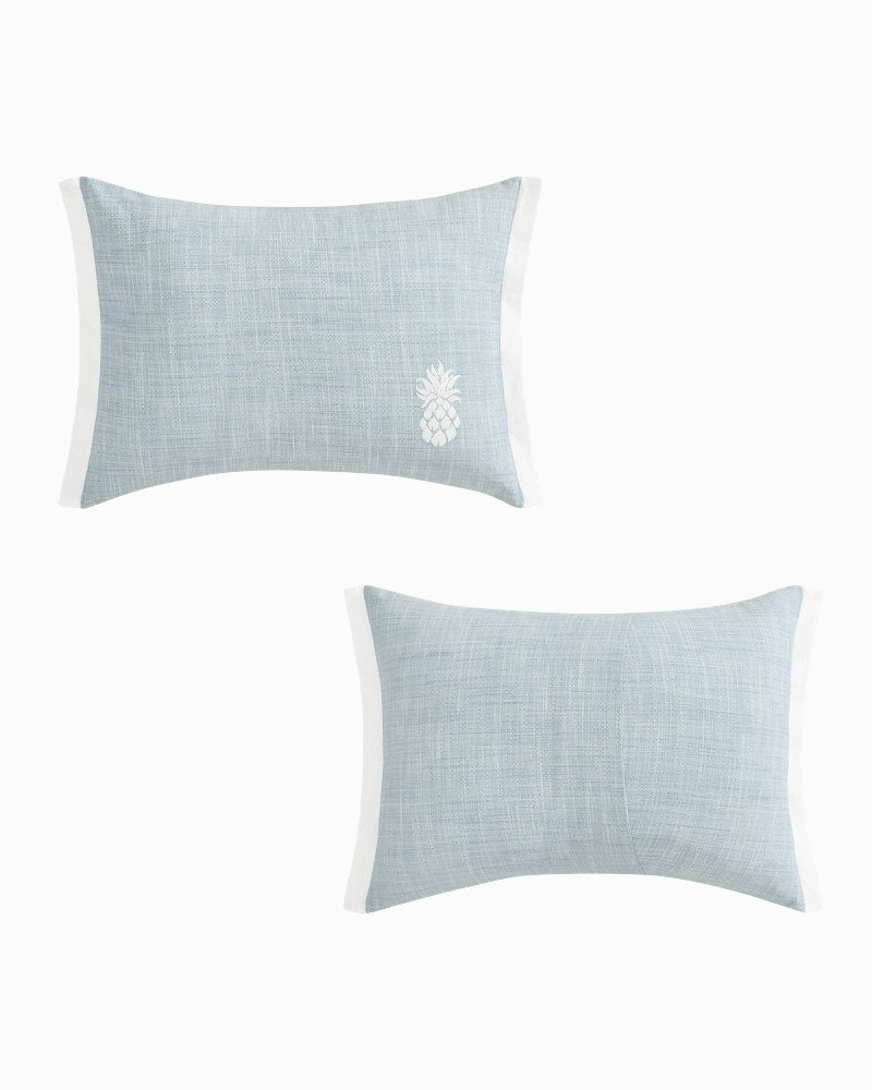 Ocean Bay Pineapple Decorative Pillow - Light Blue