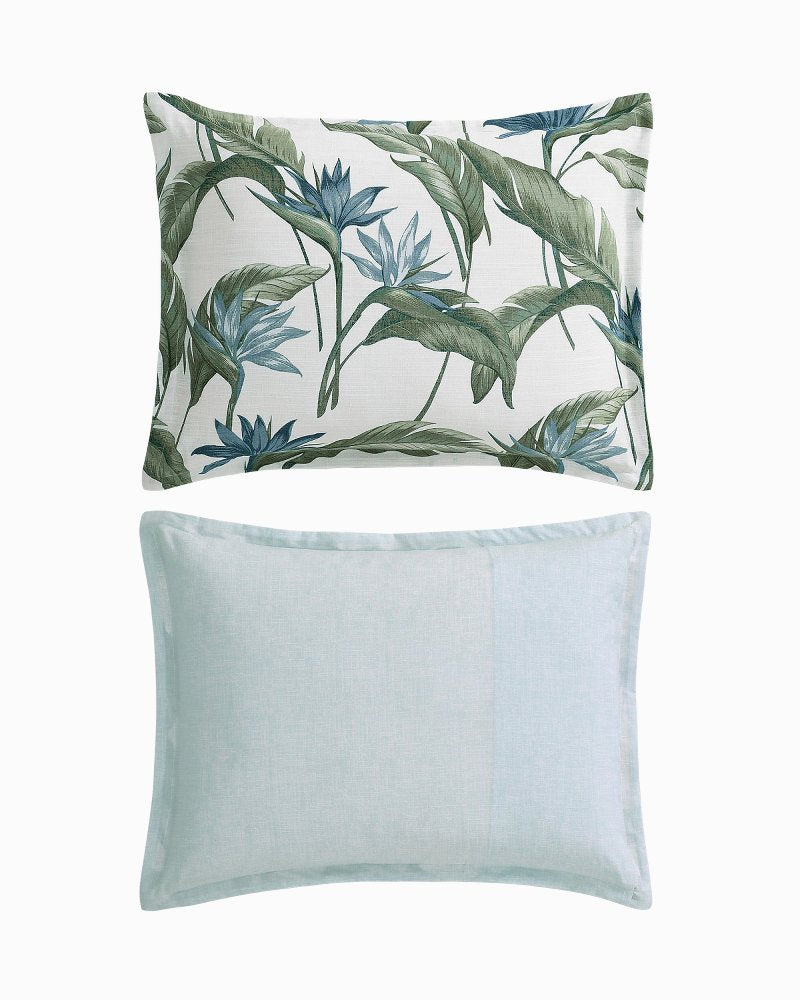 Birds of Paradise Reversible 3-Piece Full/Queen Comforter Set - Blue/Greenblue