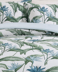 Birds of Paradise Reversible 3-Piece King Comforter Set - Blue/Greenblue