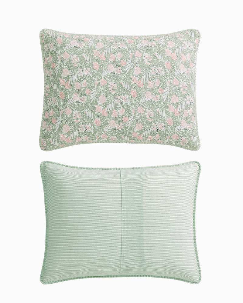 Pineapple Bloom 3-Piece King Quilt Set - Pink/Greenpistachio Green