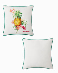 Pineapple Botanic Decorative Pillow - Pink/Green