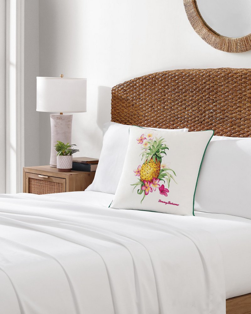 Pineapple Botanic Decorative Pillow - Pink/Green
