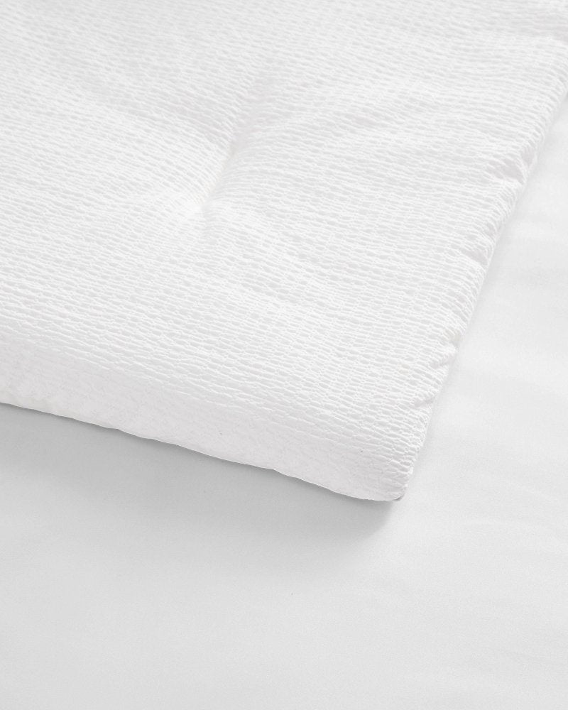 Pebble Texture Reversible 3-Piece King Comforter Set - White