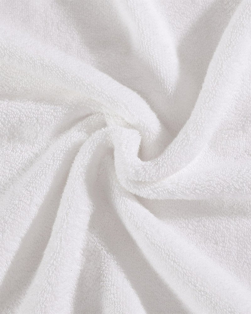 Pineapple Bay 6-Piece Bath Towel Set - White/Lt Beige