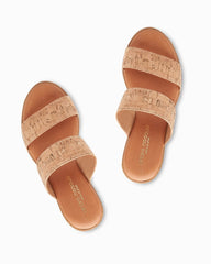 André Assous Gwenn Cork Featherweights Wedges - Natural
