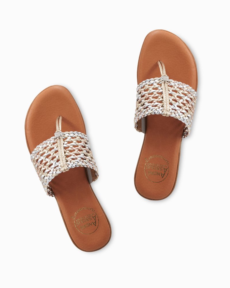André Assous Nice Metallic Featherweights Sandals - Metallic