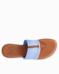 André Assous Nice Stretch-Raffia Featherweights Sandals - Sky Blue