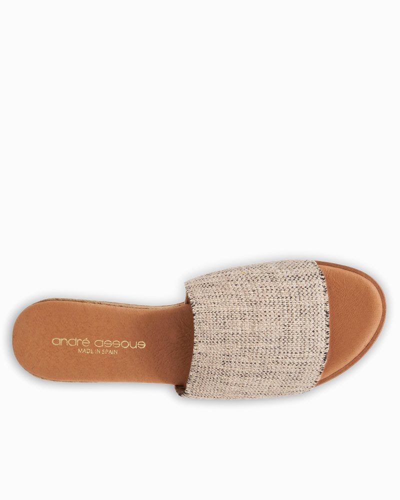 André Assous Nessie Jute Espadrille Wedges - Black/Beige