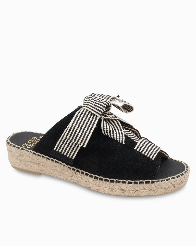 André Assous Cape Suede Sandals - Black