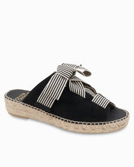 André Assous Cape Suede Sandals - Black