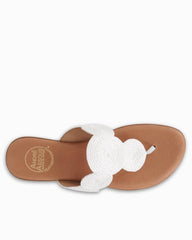 André Assous Nikky Raffia Featherweights Sandals - White