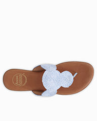 André Assous Nikky Raffia Featherweights Sandals - Ice Blue