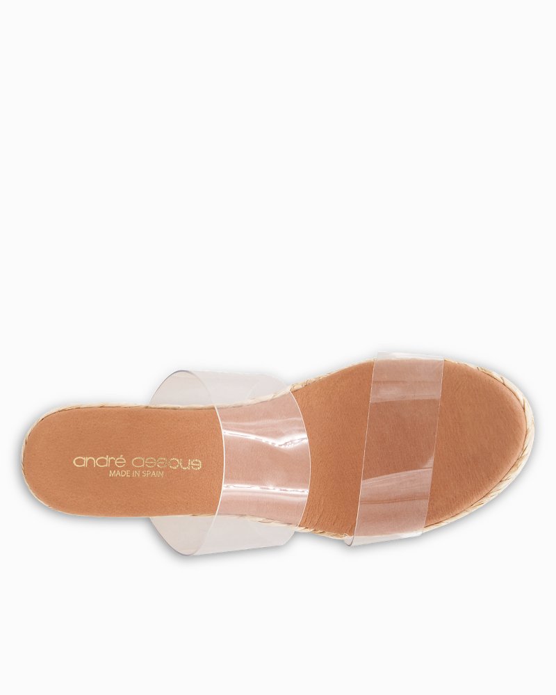 André Assous Nori Clear Wedges - Clear/Natural