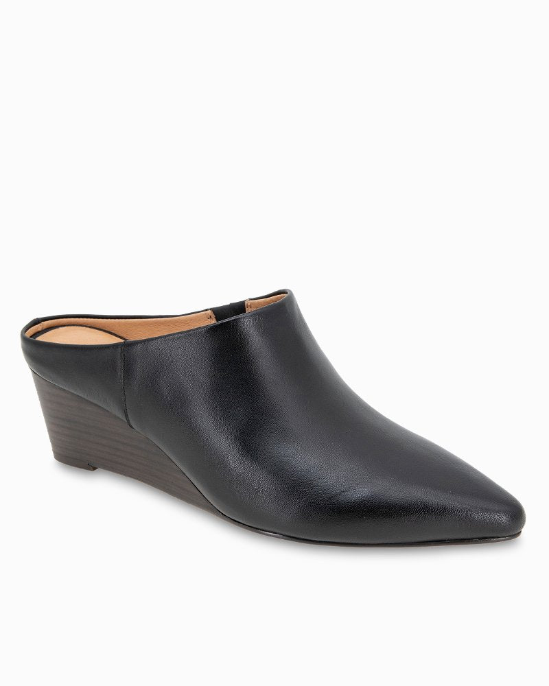 André Assous Wyatt Leather Mules - Black