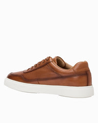 André Assous Andrew Cognac Leather Sneakers - Cognac