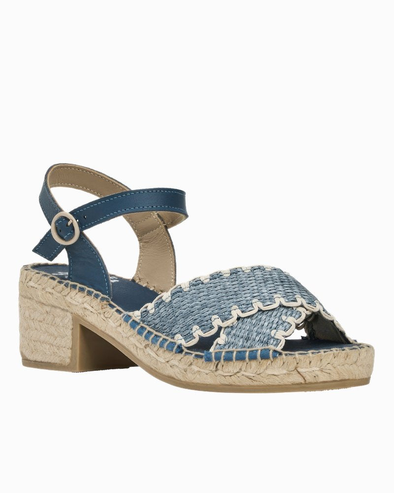 André Assous Calista Chambray Heeled Sandals - Chambray