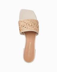 André Assous Jacin Raffia Sandals - Natural/Bone