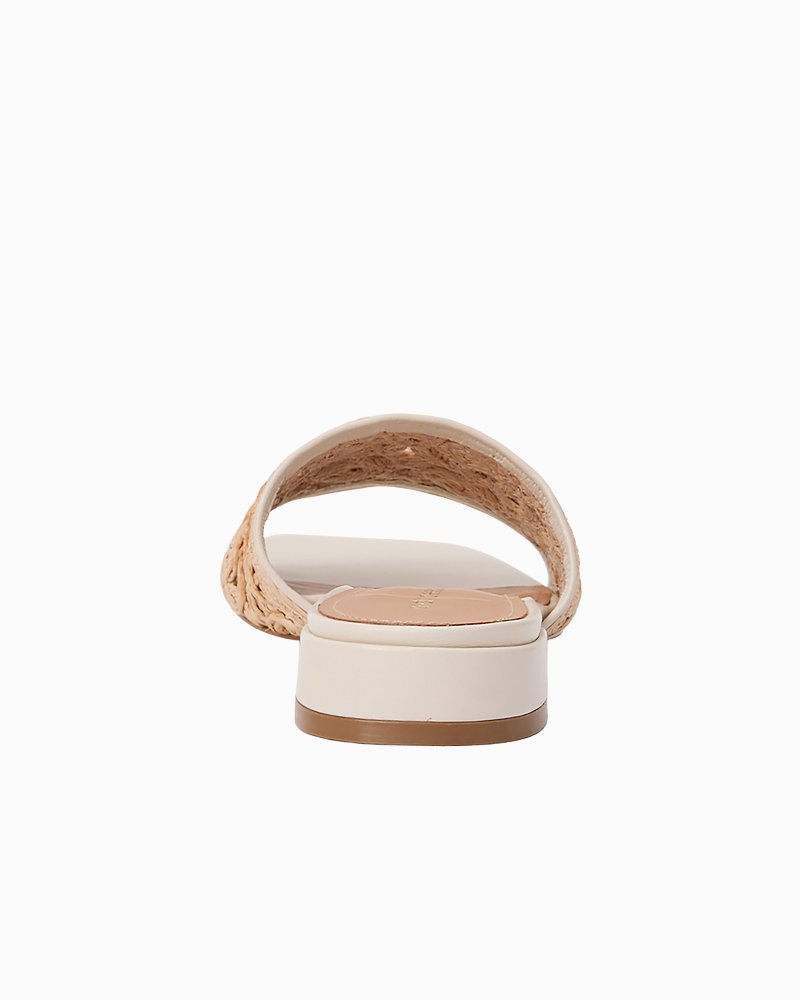 André Assous Jacin Raffia Sandals - Natural/Bone